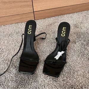 Ego strappy black heels